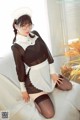 Coser@周叽是可爱兔兔 Vol.036: 眼镜女仆 (36 photos )